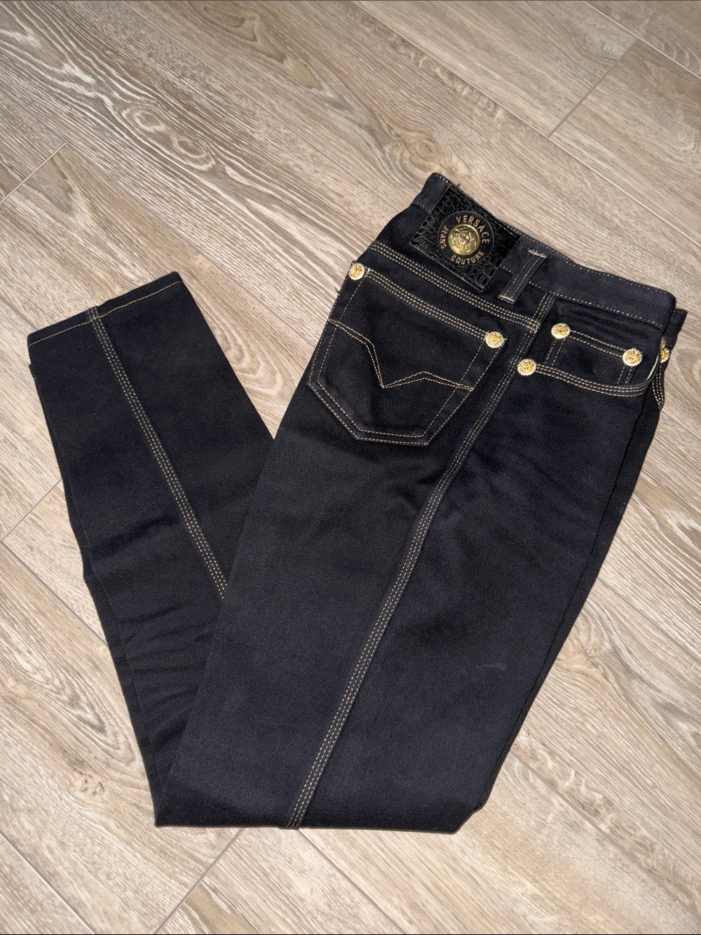 Versace Black Jeans Sz 26